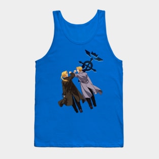 Edward and Aplhonse Elric FullMetal Alchemist Tank Top